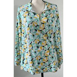 Crown & Ivy Curvy Quarter Zip Jacket Plus Size Sweater- 1X